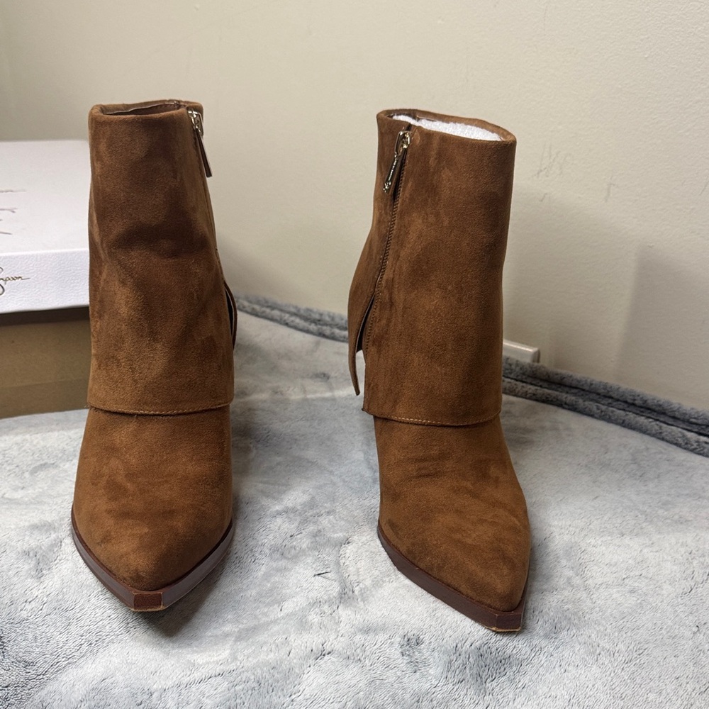 Jessica Simpson Lerra Tobacco Brown Boots - Size 6.5 - Picture 7 of 11